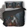 Warrior Metal Armour 7K Duvet Cover and Pillowcase Set Bedding Set