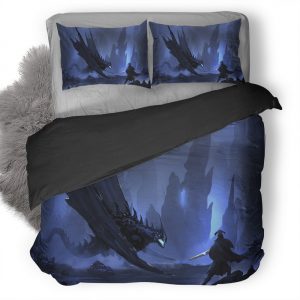 Warrior Vs Dragon 9A Duvet Cover and Pillowcase Set Bedding Set