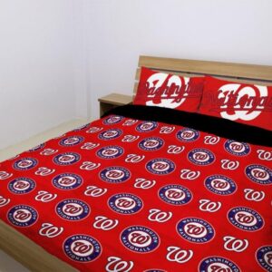 Washington Nationals Duvet Cover and Pillowcase Set Bedding Set 1014