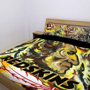 Washington Redskins Duvet Cover and Pillowcase Set Bedding Set 1013