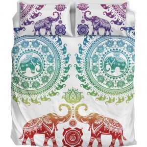 White Elephant Duver Duvet Cover and Pillowcase Set Bedding Set