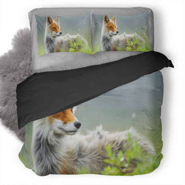 Wild Fox Art Duvet Cover and Pillowcase Set Bedding Set