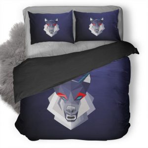 Wolf Minimalism U6 Duvet Cover and Pillowcase Set Bedding Set
