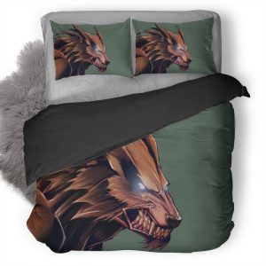 Wolves Artwork Duvet Cover and Pillowcase Set Bedding Set