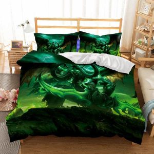 World Of Warcraft Printed Duvet Cover and Pillowcase Set Bedding Set