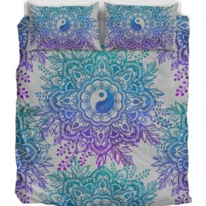 Yin Yang Mandala Duver Duvet Cover and Pillowcase Set Bedding Set