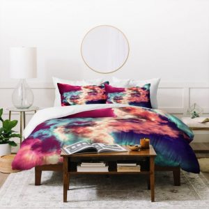 Yin Yang Painted Clouds Duvet Cover and Pillowcase Set Bedding Set