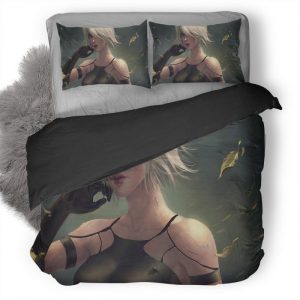 Yorha No 2 Type B Nier Automata 7P Duvet Cover and Pillowcase Set Bedding Set