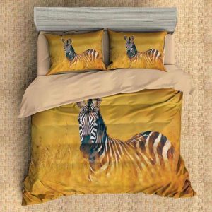Zebra 4 Duvet Cover and Pillowcase Set Bedding Set