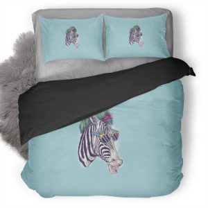 Zebra Minimalism Aa Duvet Cover and Pillowcase Set Bedding Set