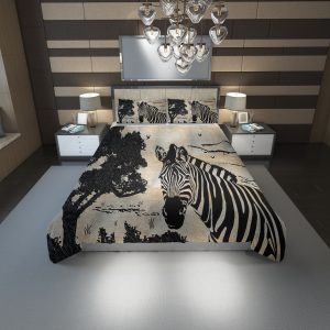 Zebras 34 Duvet Cover and Pillowcase Set Bedding Set