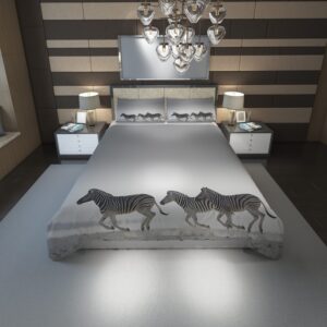 Zebras 35 Duvet Cover and Pillowcase Set Bedding Set