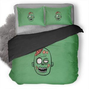 Zombie Minimalist Zn Duvet Cover and Pillowcase Set Bedding Set