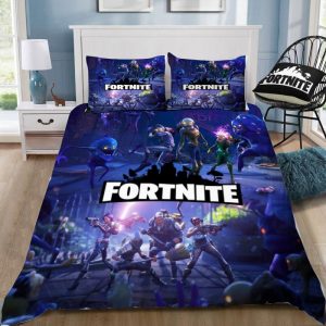 Zombies 2 Fortnite Gamer Duvet Cover and Pillowcase Set Bedding Set