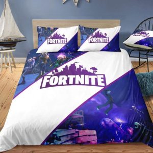 Zombies Fortnite Gamer Duvet Cover and Pillowcase Set Bedding Set