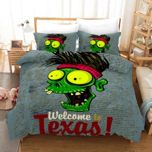 Zomebie Bad Boy Wecome To Texas 4 Duvet Cover and Pillowcase Set Bedding Set