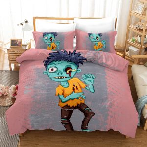 Zomebie Boy Duvet Cover and Pillowcase Set Bedding Set