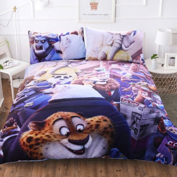 Zootopia 223 Duvet Cover and Pillowcase Set Bedding Set