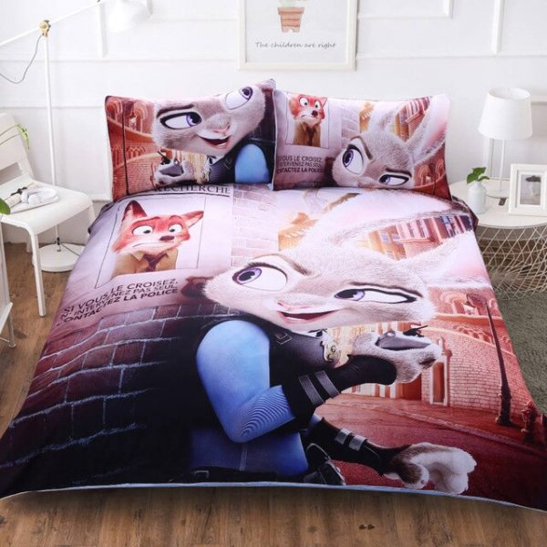 Zootopia 224 Duvet Cover and Pillowcase Set Bedding Set