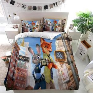 Zootopia Judy Nick Duvet Cover and Pillowcase Set Bedding Set