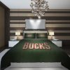 bucks NBA Basketball ize Duvet Cover and Pillowcase Set Bedding Set