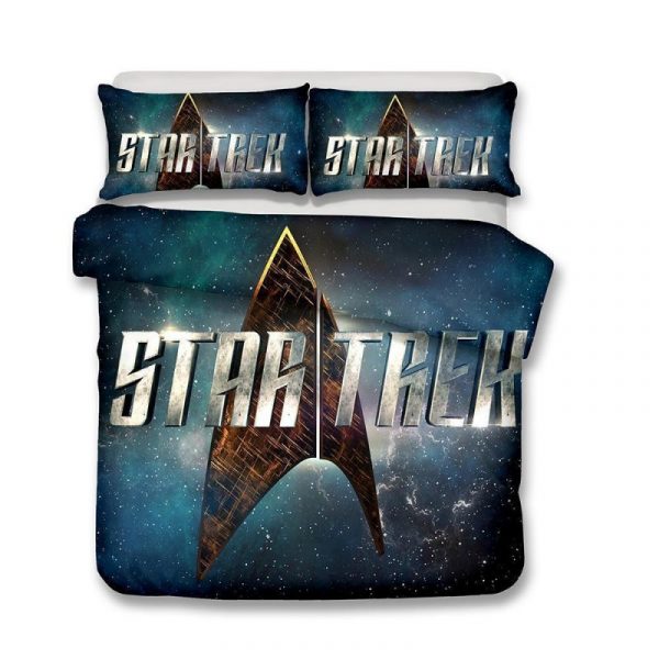 ding Star Trek Printed Duvet Cover and Pillowcase Set Bedding Set