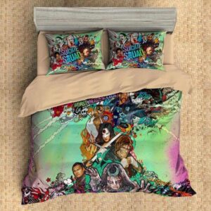 ize Suicide Squad Duvet Cover and Pillowcase Set Bedding Set 574