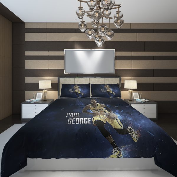 paul george NBA Basketball ize Duvet Cover and Pillowcase Set Bedding Set