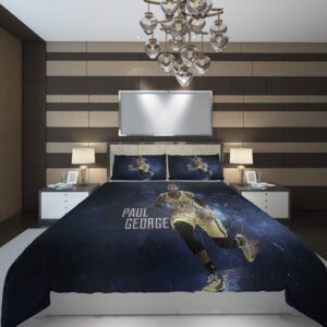 paul george NBA Basketball ize Duvet Cover and Pillowcase Set Bedding Set